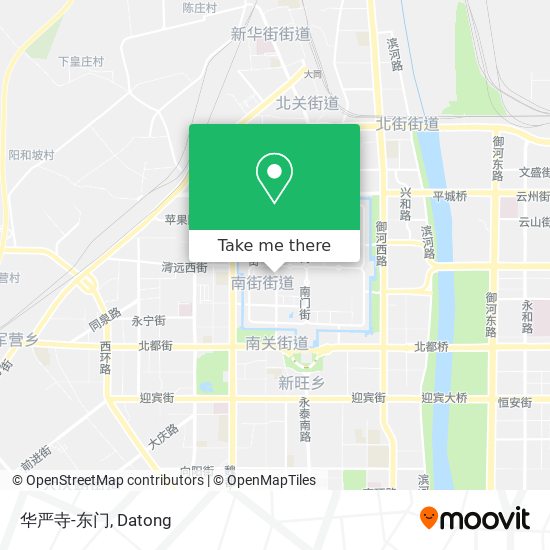 华严寺-东门 map