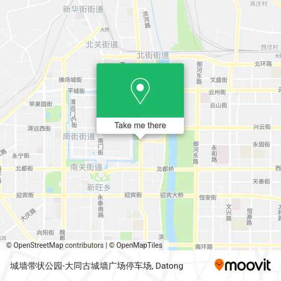 城墙带状公园-大同古城墙广场停车场 map