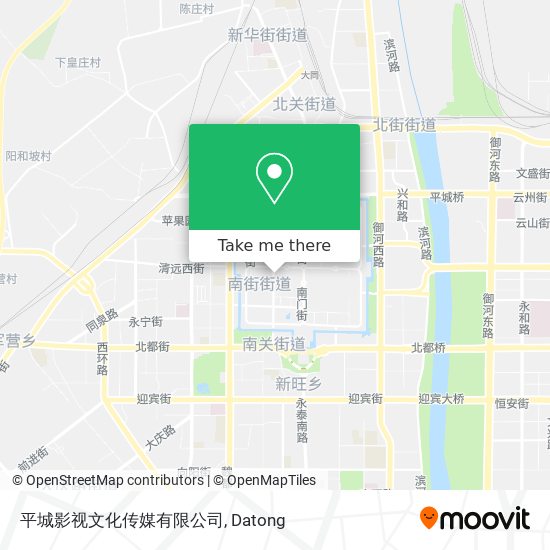平城影视文化传媒有限公司 map