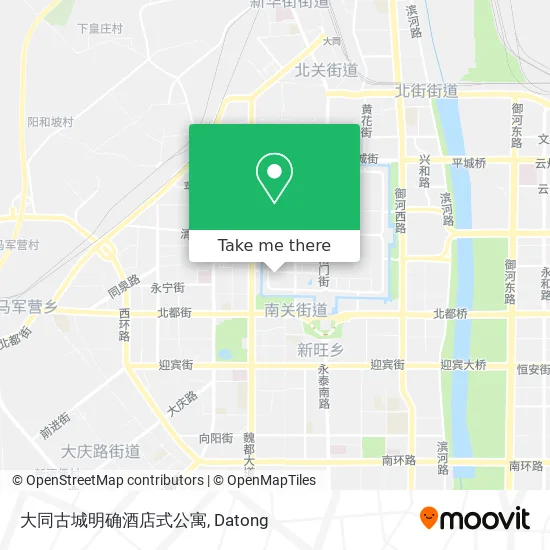 大同古城明确酒店式公寓 map