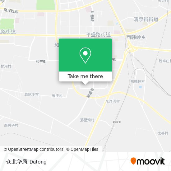 众北华腾 map