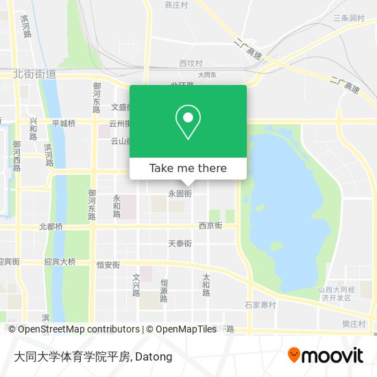大同大学体育学院平房 map