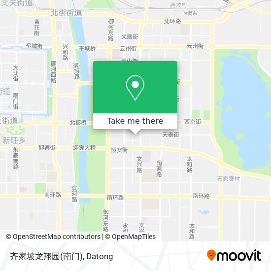 齐家坡龙翔园(南门) map