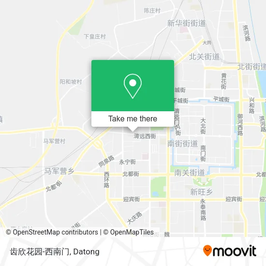 齿欣花园-西南门 map