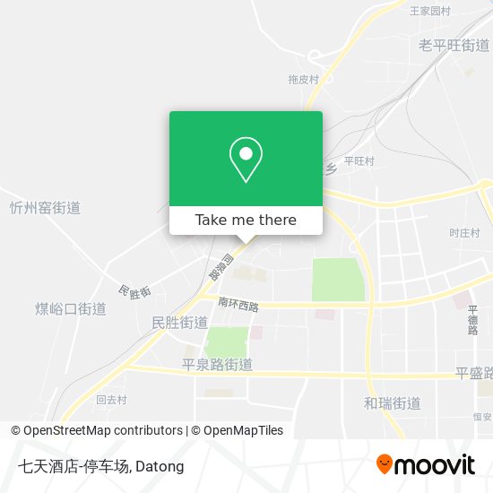 七天酒店-停车场 map