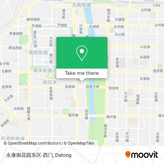 永康御花园东区-西门 map