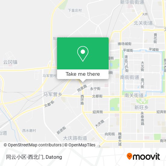 同云小区-西北门 map