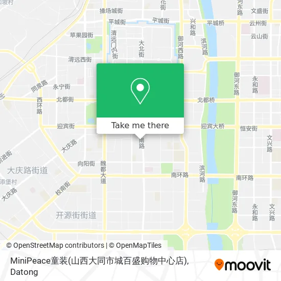 MiniPeace童装(山西大同市城百盛购物中心店) map