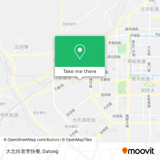 大北街老李快餐 map