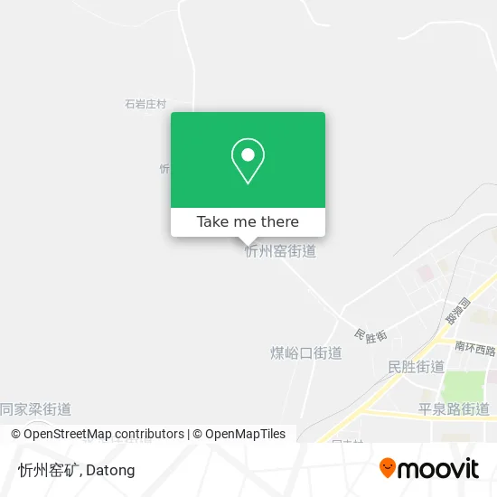 忻州窑矿 map