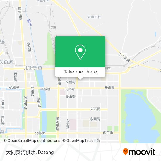 大同黄河供水 map