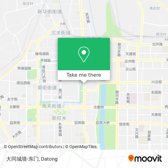 大同城墙-东门 map