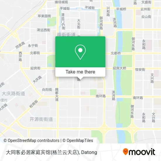 大同客必居家庭宾馆(格兰云天店) map