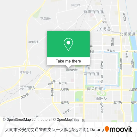 大同市公安局交通警察支队一大队(清远西街) map