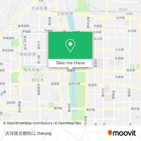 滨河路北都街口 map