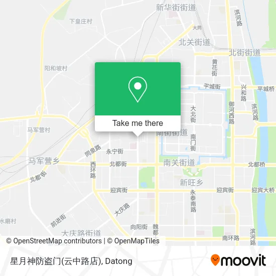 星月神防盗门(云中路店) map