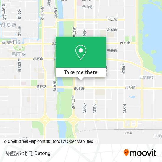 铂蓝郡-北门 map