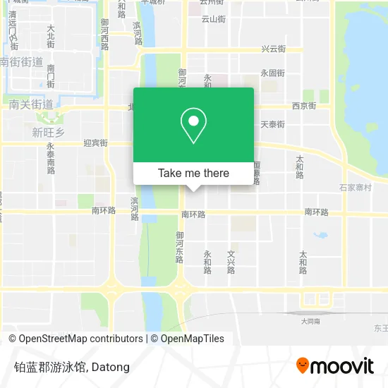 铂蓝郡游泳馆 map