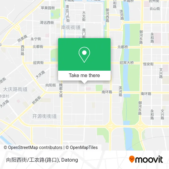 向阳西街/工农路(路口) map