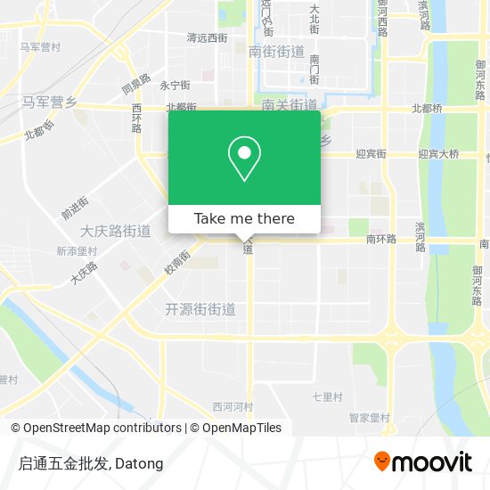 启通五金批发 map