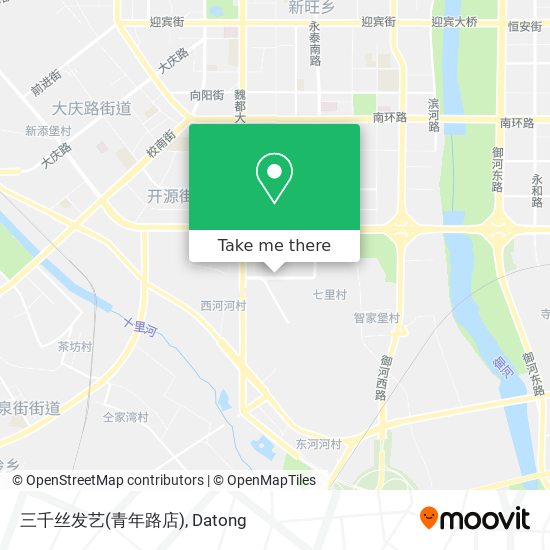 三千丝发艺(青年路店) map