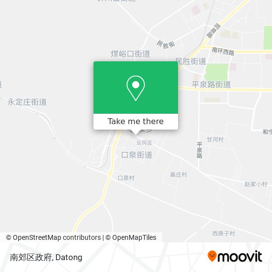 南郊区政府 map