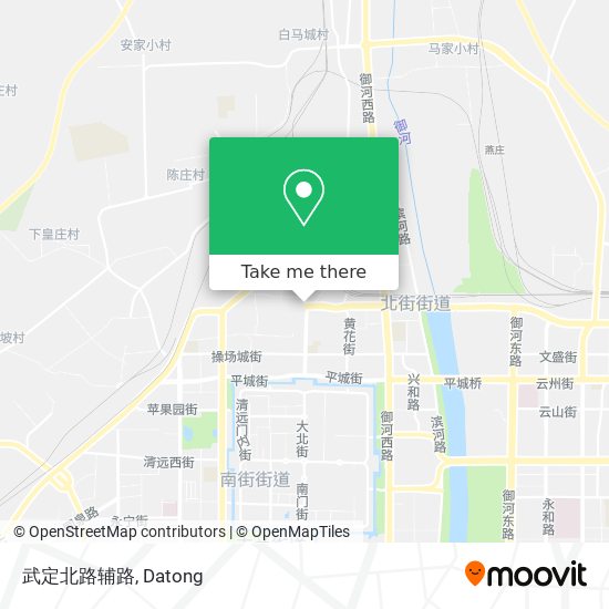 武定北路辅路 map