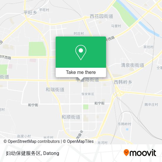 妇幼保健服务区 map