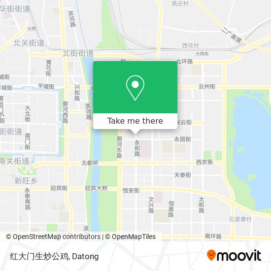 红大门生炒公鸡 map