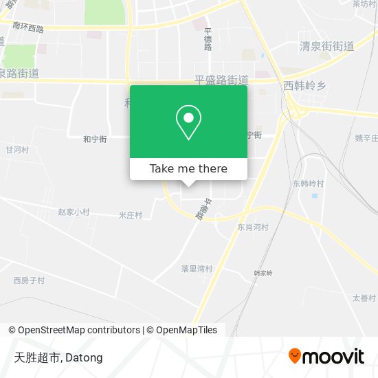 天胜超市 map
