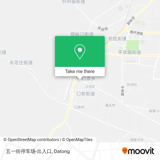 五一街停车场-出入口 map