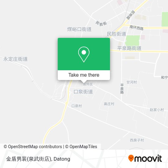 金盾男装(泉武街店) map