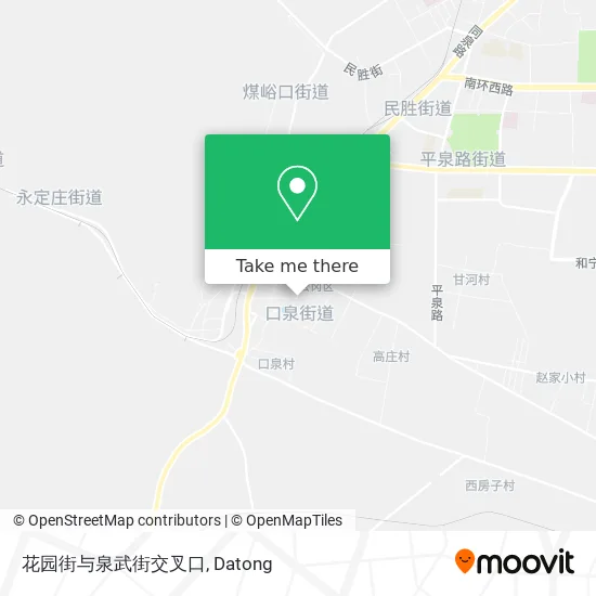 花园街与泉武街交叉口 map