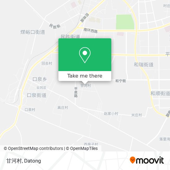 甘河村 map
