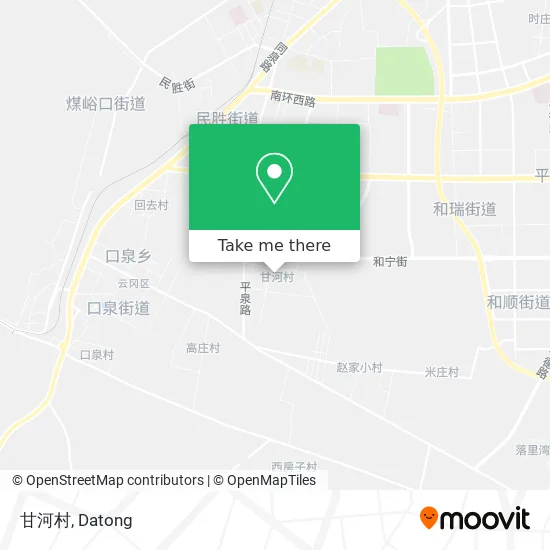 甘河村 map