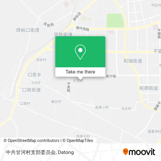 中共甘河村支部委员会 map