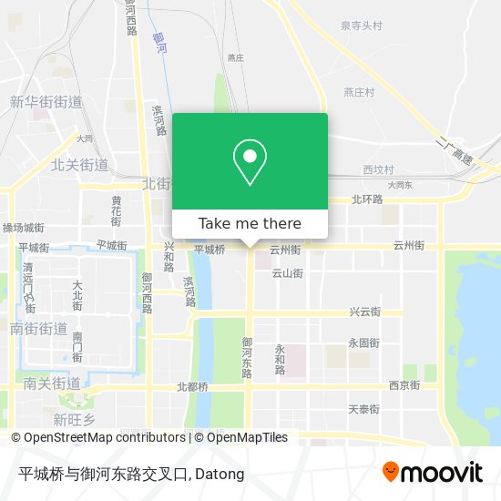 平城桥与御河东路交叉口 map