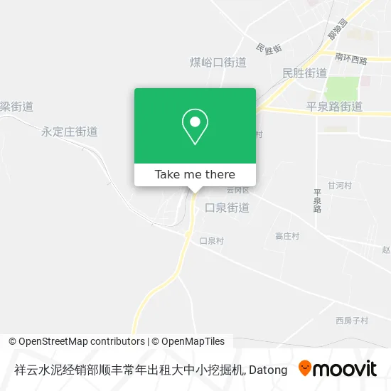 祥云水泥经销部顺丰常年出租大中小挖掘机 map