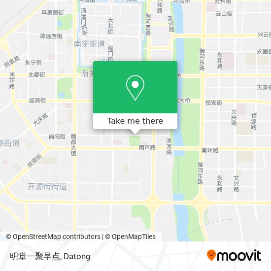 明堂一聚早点 map