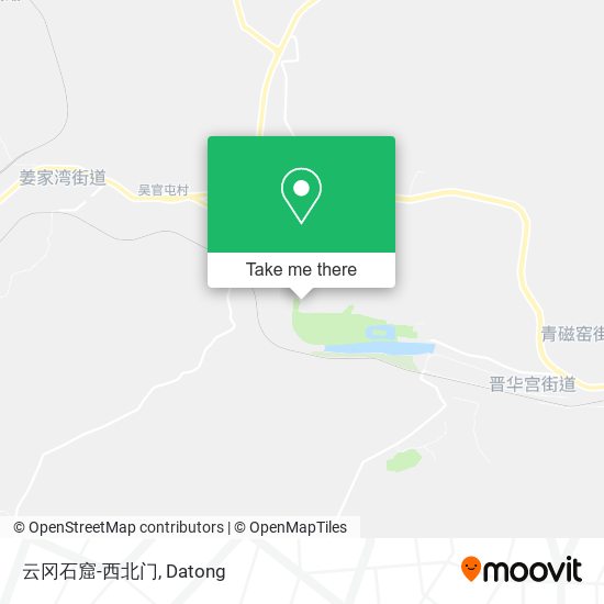 云冈石窟-西北门 map