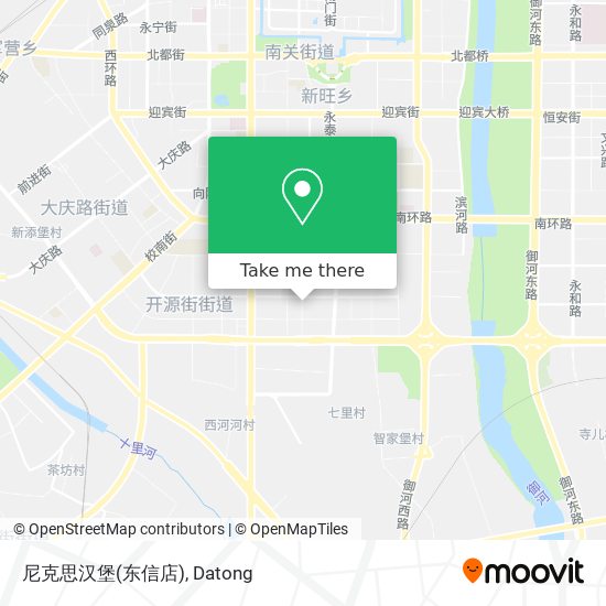 尼克思汉堡(东信店) map