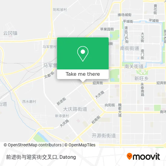 前进街与迎宾街交叉口 map
