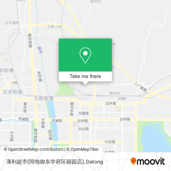 薄利超市(同地御东学府区丽园店) map