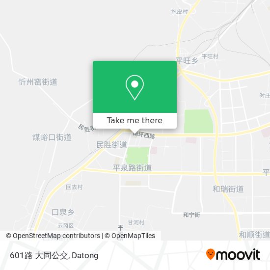 601路 大同公交 map