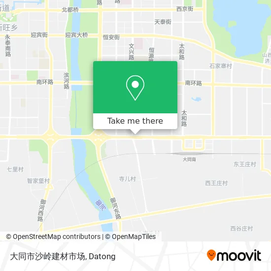 大同市沙岭建材市场 map