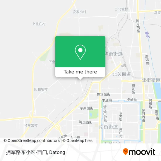 拥军路东小区-西门 map