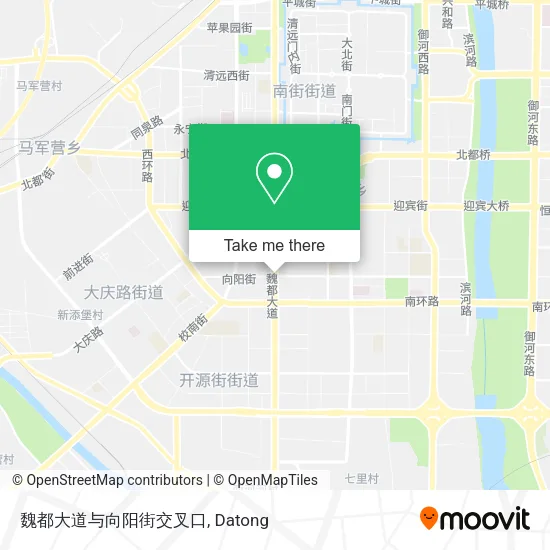 魏都大道与向阳街交叉口 map