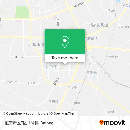 恒安新区T区-1号楼 map