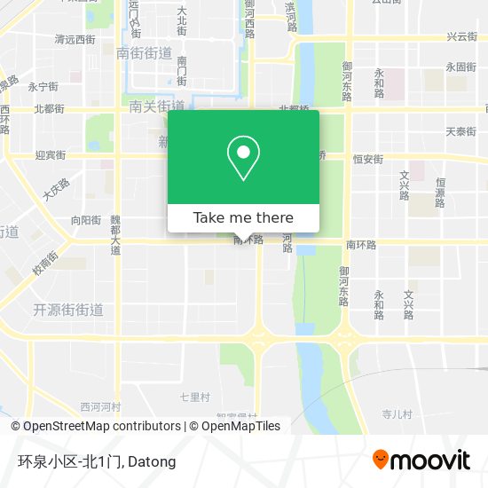 环泉小区-北1门 map