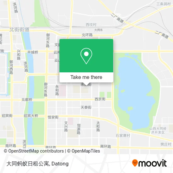 大同蚂蚁日租公寓 map